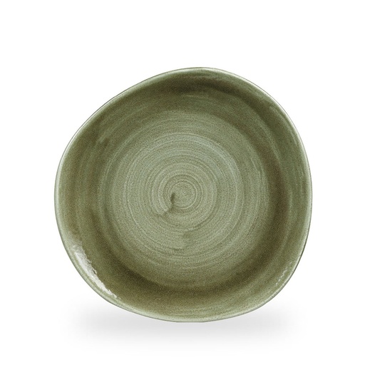 [508410] Bord plat 28.6cm Stonecast Patina Burnished Green Churchill