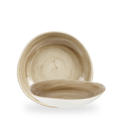 [508415] Bord diep 25.3cm 110.0cl Stonecast patina antique taupe Churchill