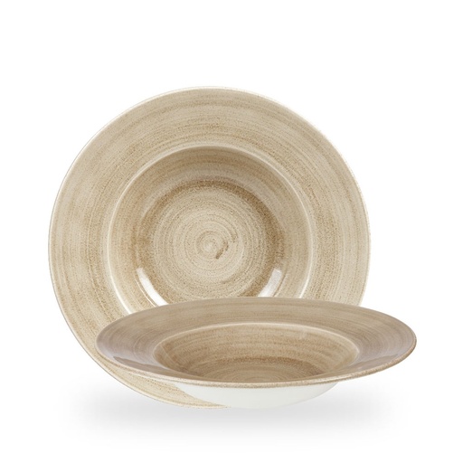 [508420] Bord diep 28.0cm 46.8cl Stonecast Patina Antique Taupe Churchill