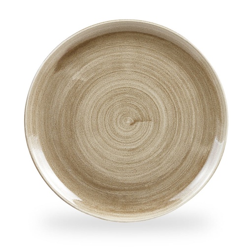 [508425] Bord coupe 32.4cm Stonecast Patina Antique Taupe Churchill