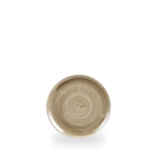 [508434] Bord coupe 16.5cm Stonecast Patina Antique Taupe Churchill