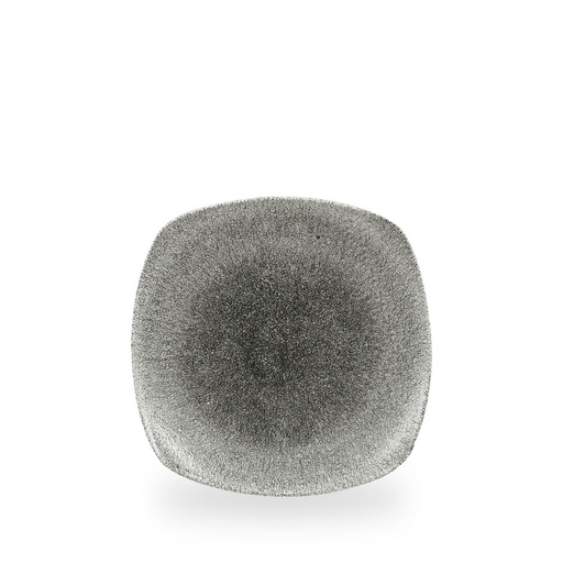 [508438] Bord plat 21.5cm x 21.5cm Studio prints raku quartz black Churchill