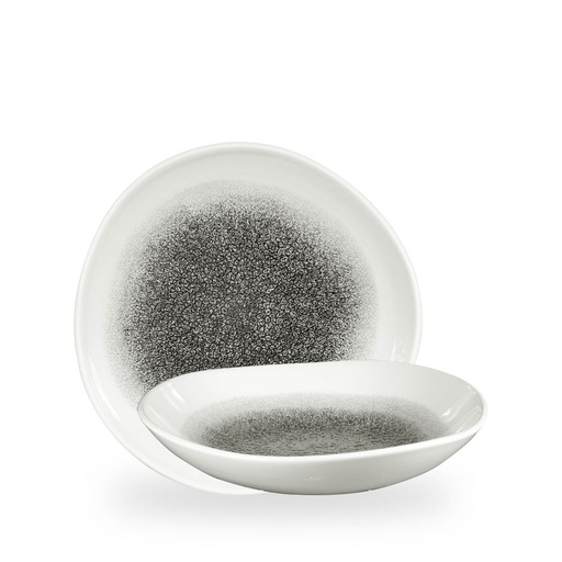 [508449] Kom 25.3cm 110.0cl Studio Prints Raku Quartz Black Churchill