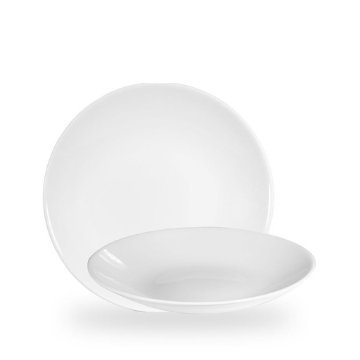 [508463] Bord coupe diep 25.5cm h 3.5cm Profile white Churchill