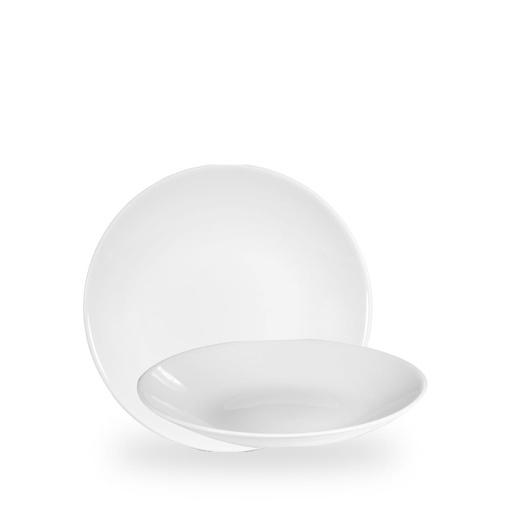 [508464] Bord coupe diep 22.5cm h 2.7cm Profile White Churchill