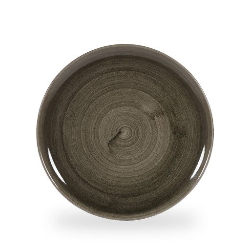 [508472] Bord coupe 28.8cm Stonecast Patina Iron Black Churchill