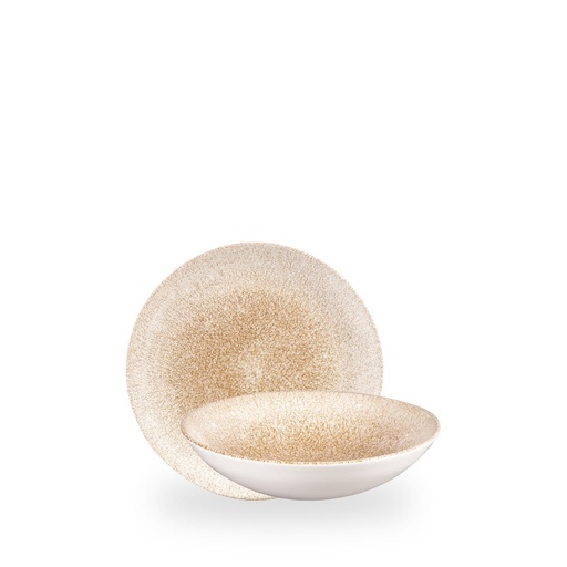 [508479] Bord coupe diep 18.2cm 42.6cl Raku Garnet Orange Churchill