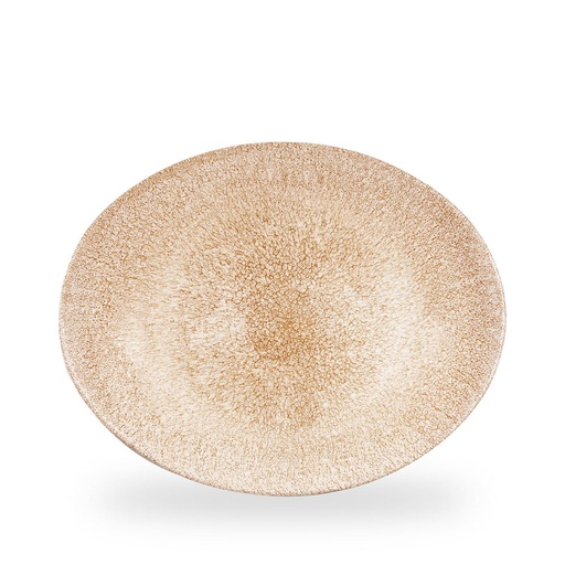 [508483] Bord coupe 31.7cm x 25.5cm Studio Prints Raku Garnet Orange Churchill