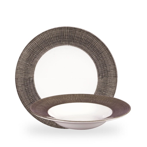 [508495] Bord diep 24.0cm 28.4cl Bamboo Ceramic Spinwash Dusk Churchill