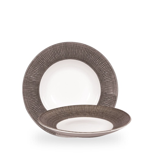 [508496] Bord diep 28.0cm 46.8cl Bamboo Ceramic Spinwash Dusk Churchill