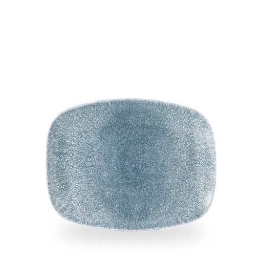 [508525] Schaal rechthoek 26.1cm x 20.2cm Raku topaz blue Churchill