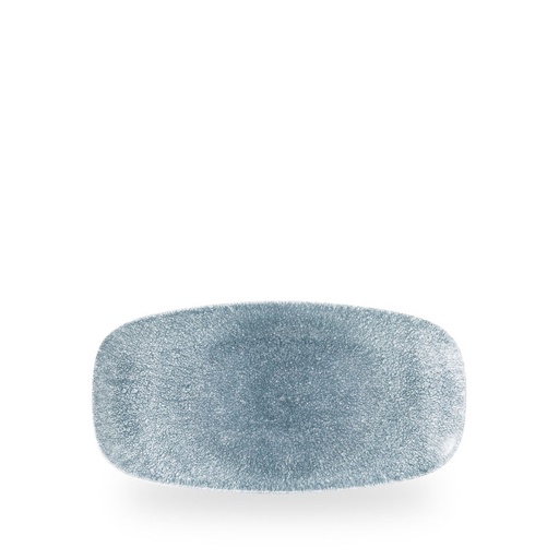 [508527] Schaal rechthoek 26.9cm x 12.7cm Raku topaz blue Churchill