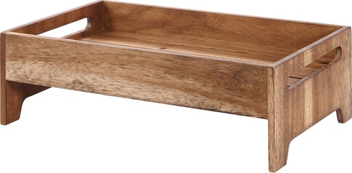 [508540] Schaal 42.1cm x 25.8cm h 13.2cm Rustic Acacia Wood Churchill