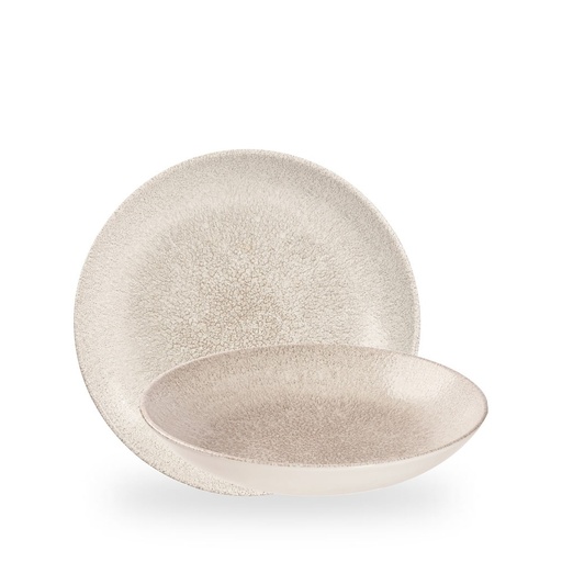 [508560] Bord coupe diep 24.8cm 113.6cl Studio Prints Raku Agate Grey Churchill