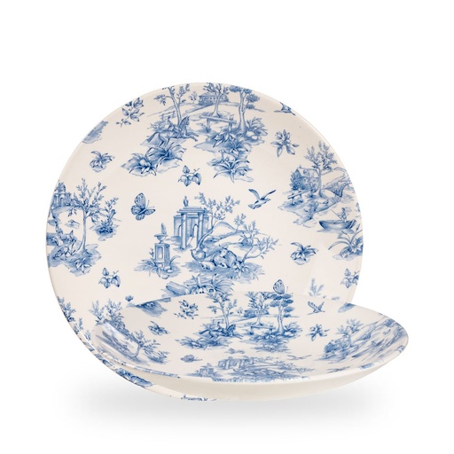 [508568] Bord coupe diep 28.1cm h 3.7cm Vintage Prints Toile Prague Churchill