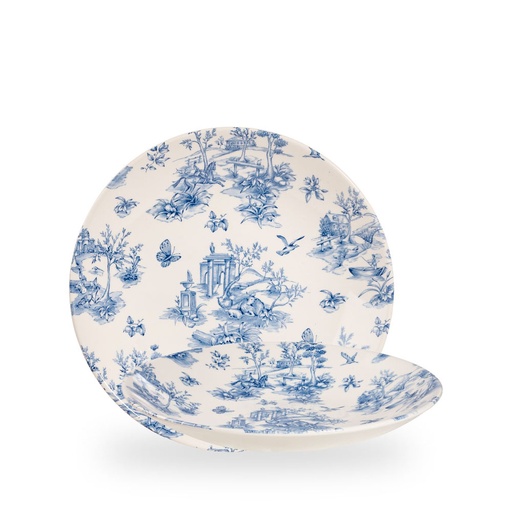[508569] Bord coupe diep 25.5cm h 3.5cm Vintage prints toile prague Churchill