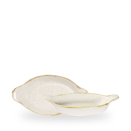[508574] Schaal ovaal 23.2cm x 12.5cm 38.0cl Stonecast Barley White Churchill