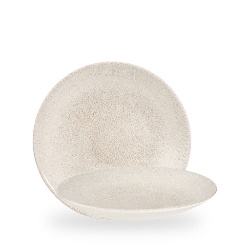 [508599] Bord coupe diep 25.5cm Raku Agate Grey Churchill