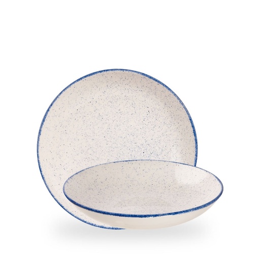 [508602] Bord coupe diep 24.8cm 113.6cl Stonecast hints indigo Churchill