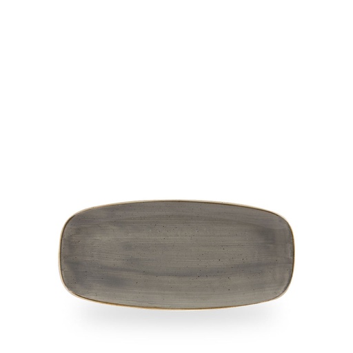 [508640] Schaal rechthoek 26.9cm x 12.7cm Stonecast Grey Churchill