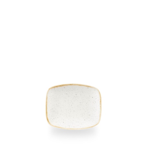 [508641] Schaal rechthoek 15.4cm x 12.6cm Stonecast barley white Churchill