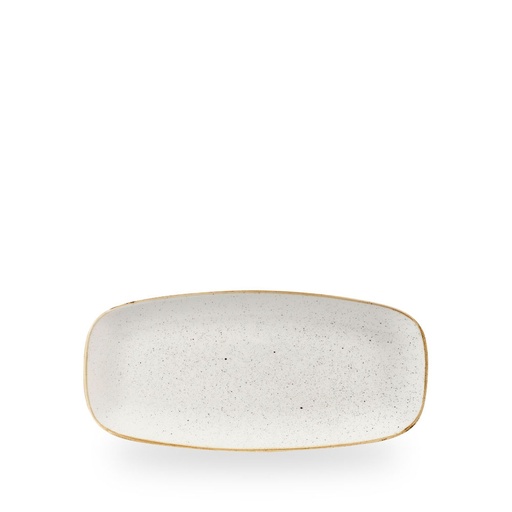 [508646] Schaal rechthoek 26.9cm x 12.7cm Stonecast Barley White Churchill