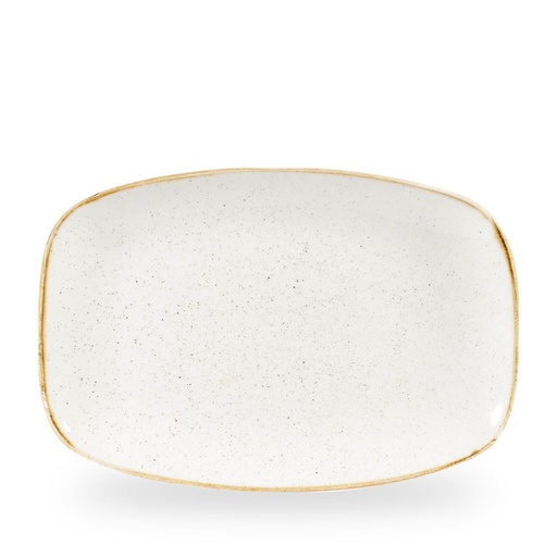 [508647] Schaal rechthoek 34.4cm x 23.4cm Stonecast Barley White Churchill