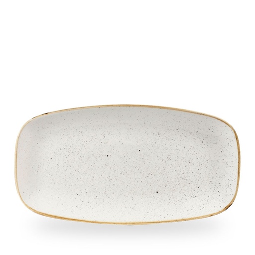 [508649] Schaal rechthoek 35.5cm x 18.9cm Stonecast Barley White Churchill