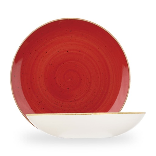 [508656] Bord coupe diep 31.0cm 240.0cl Stonecast Berry Red Churchill