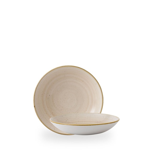 [508660] Bord coupe diep 18.2cm 42.6cl Stonecast nutmeg cream Churchill