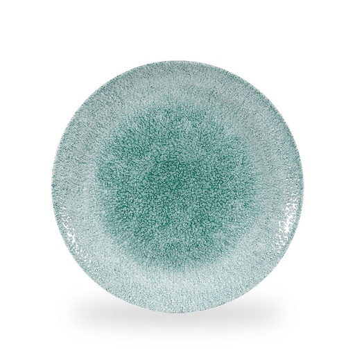[508678] Bord coupe 28.8cm Raku jade green Churchill