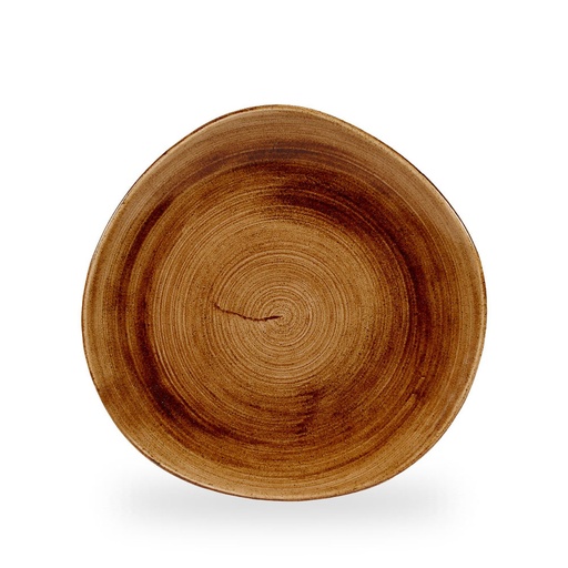 [508696] Bord plat 28.6cm Stonecast patina vintage copper Churchill