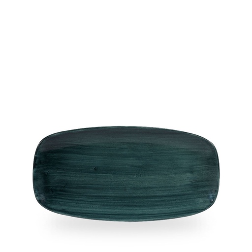 [508703] Schaal rechthoek 29.8cm x 15.3cm Stonecast patina rustic teal Churchill