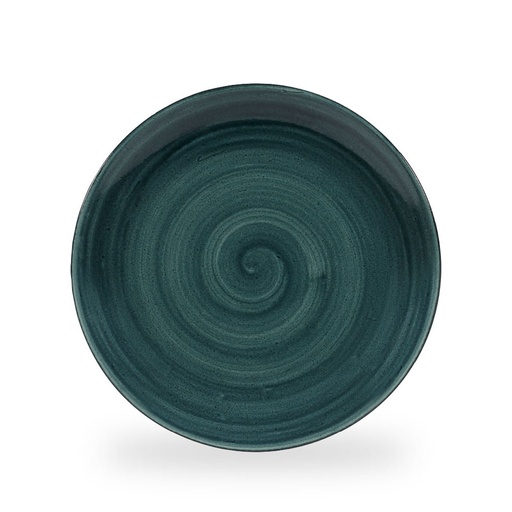 [508710] Bord coupe 28.8cm Stonecast Patina Rustic Teal Churchill