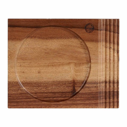 [508714] Schaal 17.7cm x 14.2cm Rustic Acacia Wood Churchill