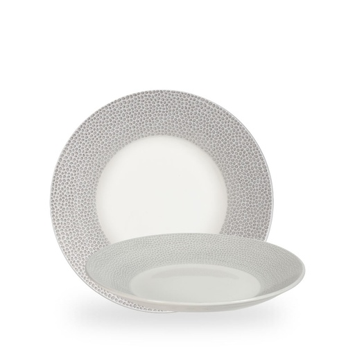 [508759] Bord coupe diep 25.5cm h 3.5cm Isla Spinwash Shale Grey Churchill