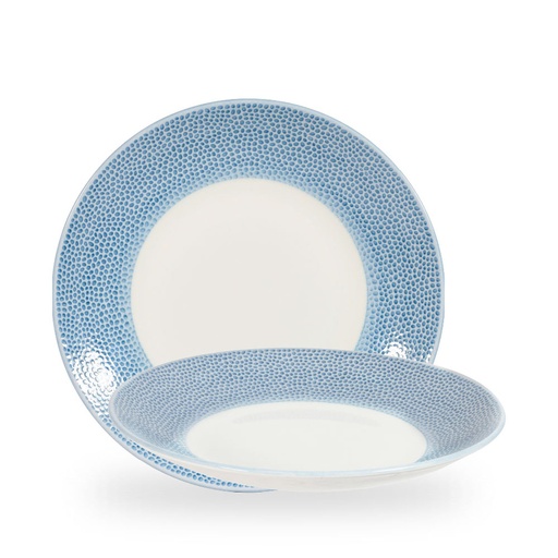 [508762] Bord coupe diep 28.1cm h 3.7cm Isla Spinwash Ocean Blue Churchill