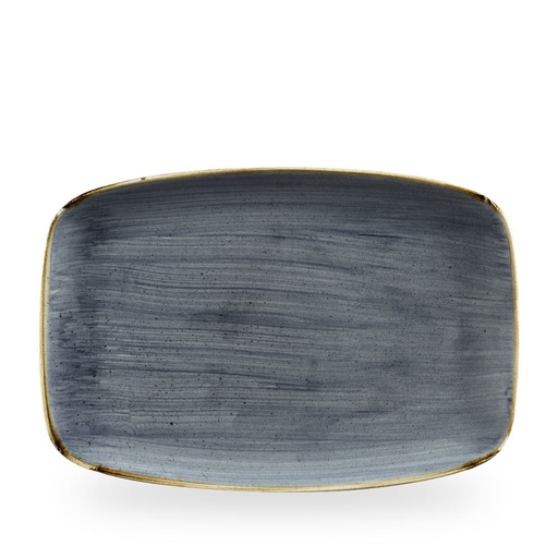 [508798] Schaal rechthoek 34.4cm x 23.4cm Stonecast blueberry Churchill
