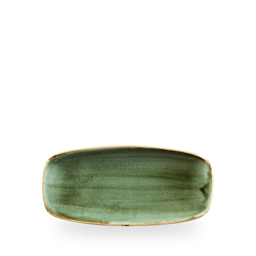 [508803] Schaal rechthoek 26.9cm x 12.7cm Stonecast samphire green Churchill