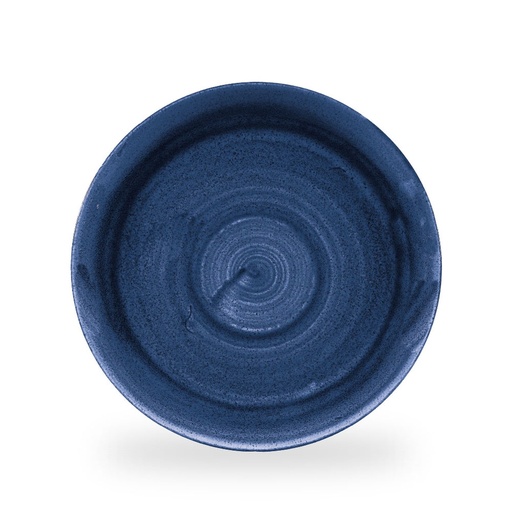 [508810] Bord coupe 28.8cm Stonecast patina cobalt blue Churchill