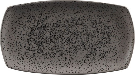 [508833] Bord plat 35.5cm x 19.0cm Menu Shades Caldera Flint Grey Churchill