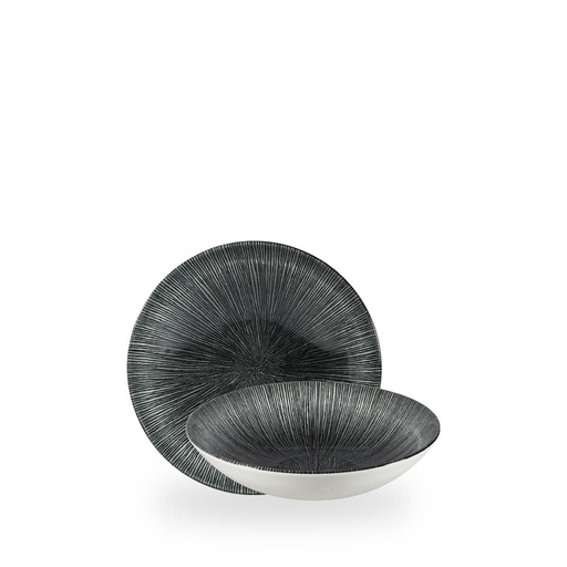 [508850] Bord coupe diep 18.2cm 42.6cl Studio Prints Agano Studio Prints Agano Black Churchill