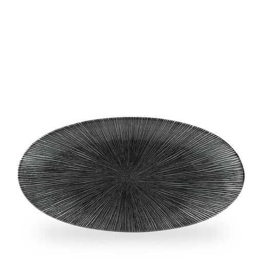 [508854] Bord plat 34.7cm x 17.3cm Studio Prints Agano Studio Prints Agano Black Churchill