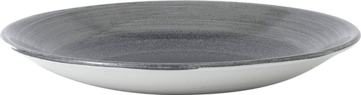 [508861] Bord coupe diep 22.5cm h 2.7cm Stonecast Aqueous Fjord Churchill