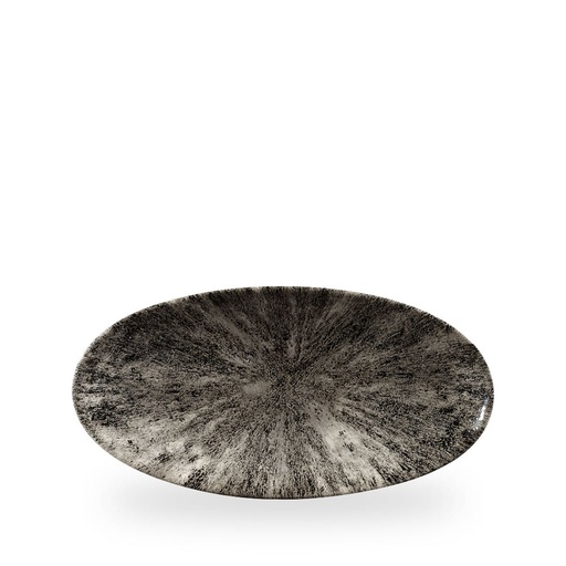 [508877] Bord plat 29.9cm x 15.0cm Studio Prints Stone Quartz Black Churchill