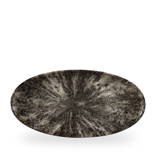 [508878] Schaal ovaal 34.7cm x 17.3cm Studio prints Stone quartz black Churchill