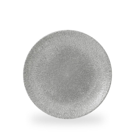 [508892] Bord coupe 26.0cm Raku jasper grey Churchill