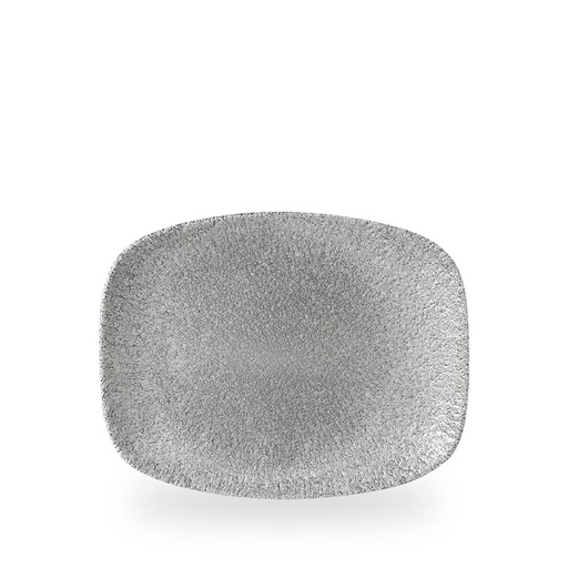 [508898] Bord plat 26.1cm x 20.2cm Studio Prints Raku Jasper Grey Churchill