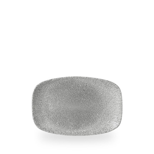 [508899] Schaal rechthoek 23.7cm x 15.7cm Raku jasper grey Churchill
