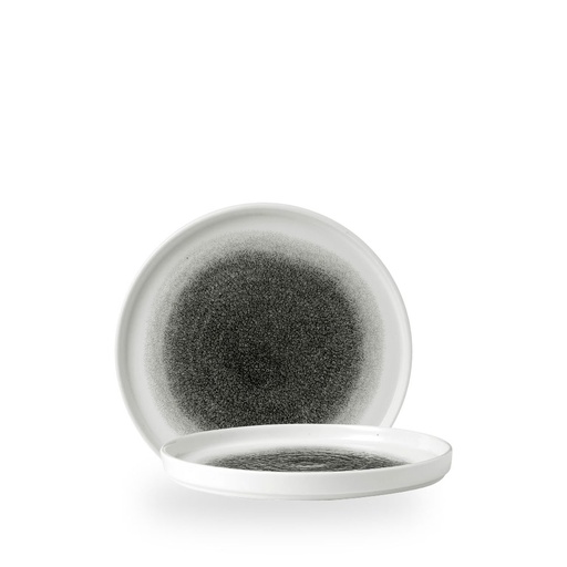 [508903] Bord plat 21.0cm h 2.0cm Studio Prints Raku Quartz Black Churchill